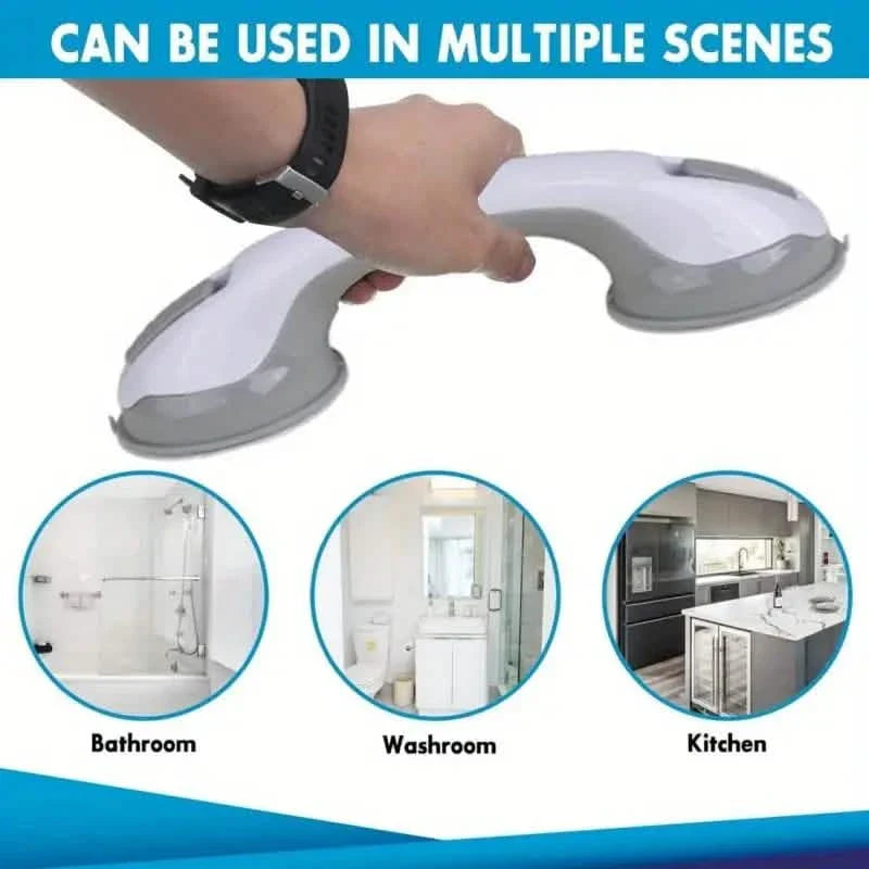 Shower Grab Bars for Seniors – 2-Pack Non-Slip Bathtub Safety Handle