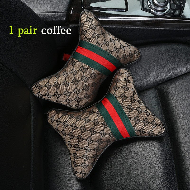 Car Neck Pillow Set of 2 – Ergonomic Headrest Cushion for Driving & Travel