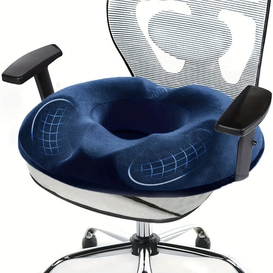 Memory Foam Seat Cushion – Coccyx & Tailbone Support, Non-Slip