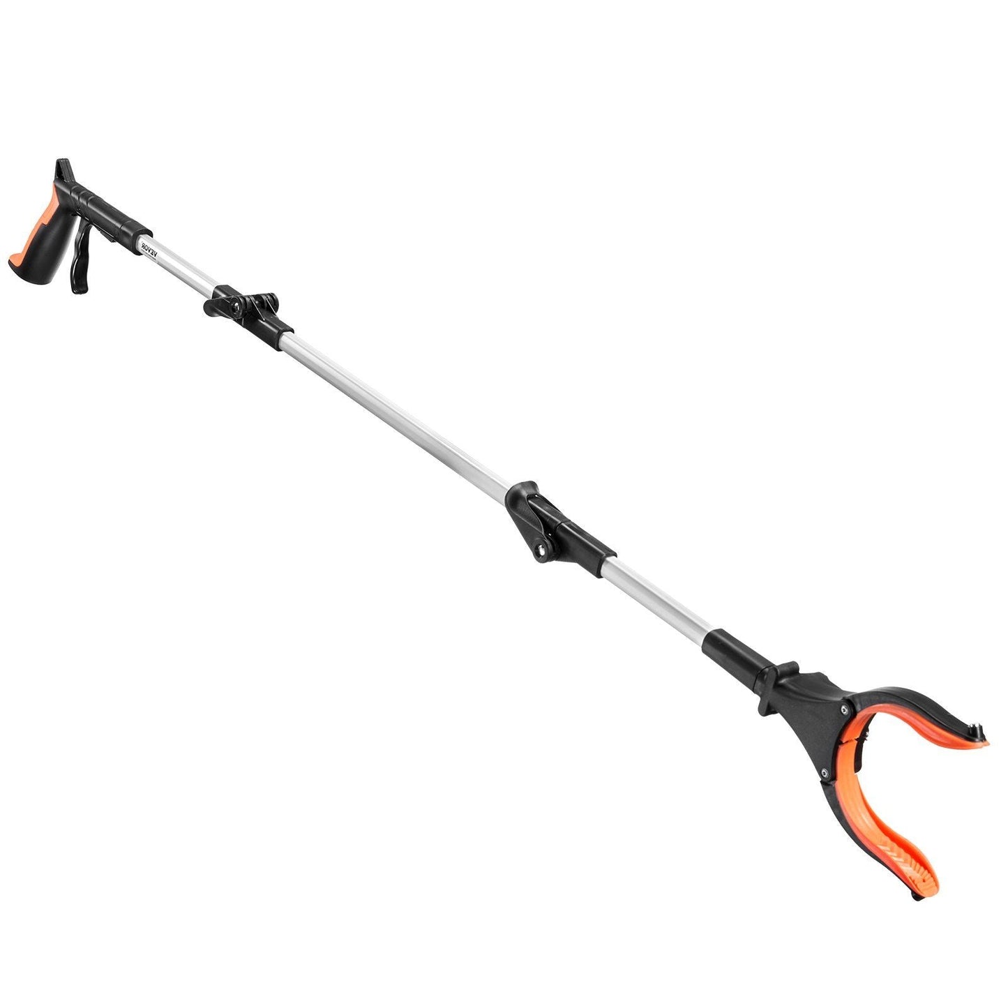 Foldable Reacher Grabber Tool for Seniors – 43" with Rotating Jaw, Magnet & LED