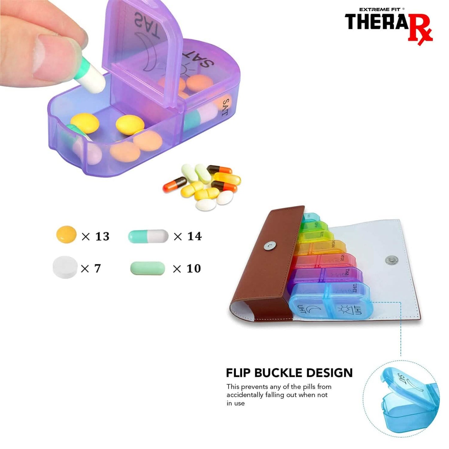 7-Day Pill Organizer for Seniors – Large AM/PM Weekly Case