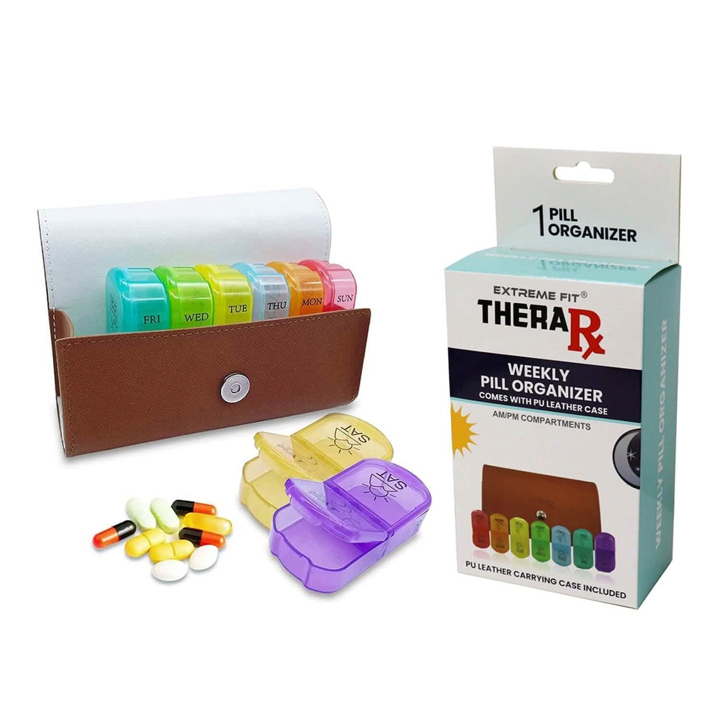 7-Day Pill Organizer for Seniors – Large AM/PM Weekly Case